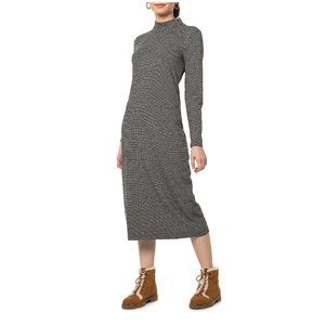 Synergy Organic Pebble Ginger Midi Dress Black XL